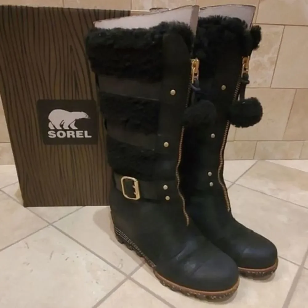 SOREL HELEN HOLIDAY size 8 sorel wedge helen holiday